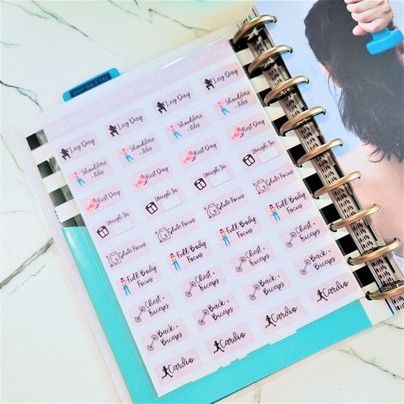 Workout Compound Movement Planner Stickers - Picture 3 of 5